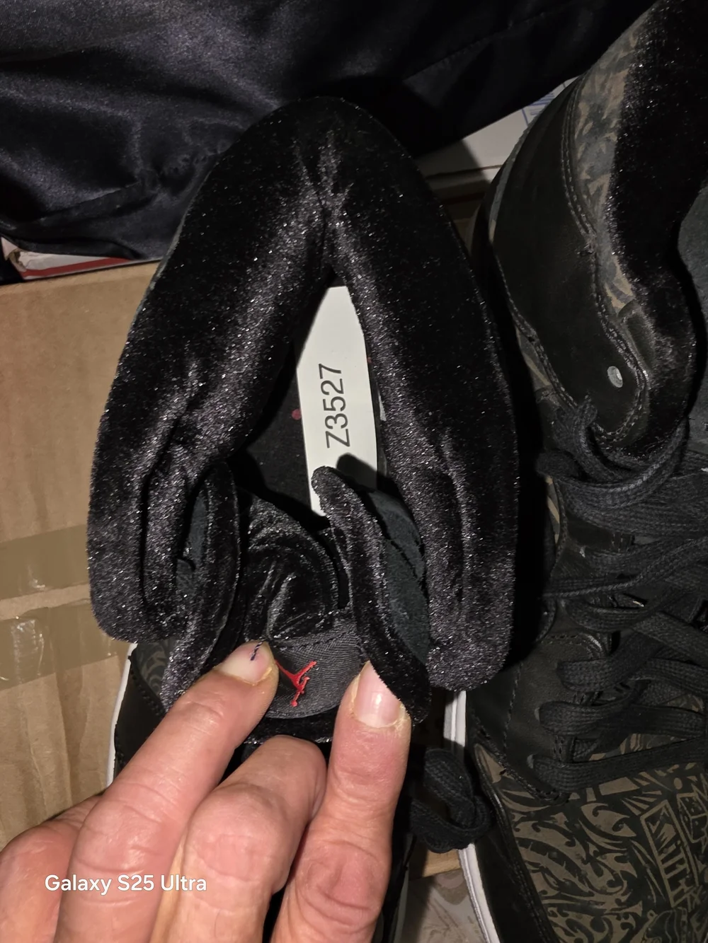 Air jordan retro 1 high black premier laser. Used But Look New. No Box. Size 13